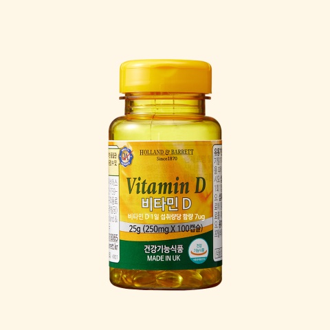 홀랜드앤바렛 비타민 D 100캡슐 (연질 D10mg)