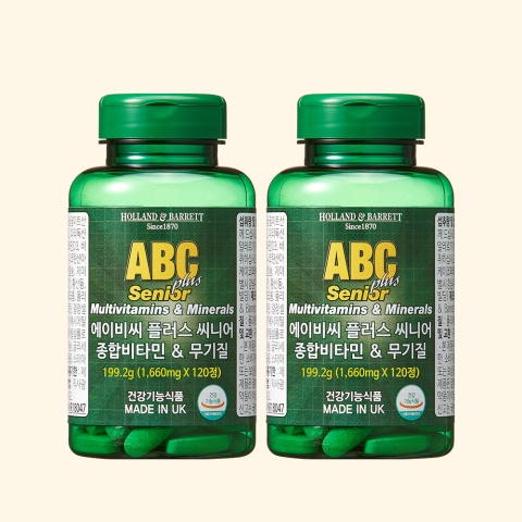 자사몰-ABC 종합비타민 & 무기질 120정 2개 세트